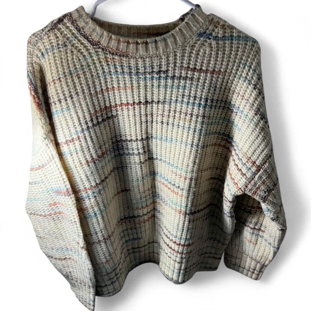 American Eagle cable knit sweater - colorful and versatile- soft cottagecore